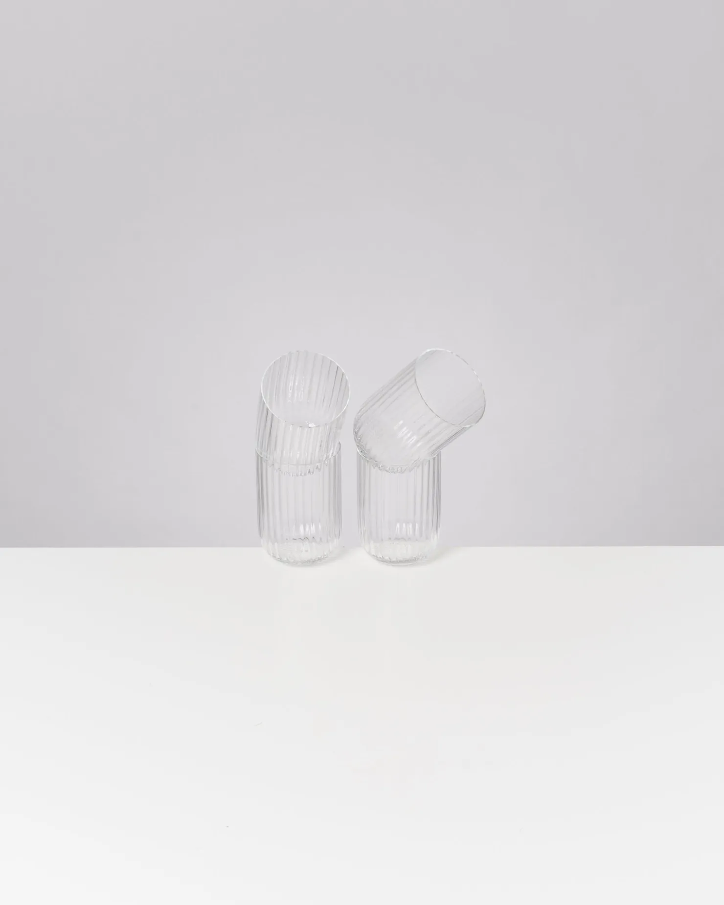 Motel a Miio Joia Glas klein riffled transparent Discount