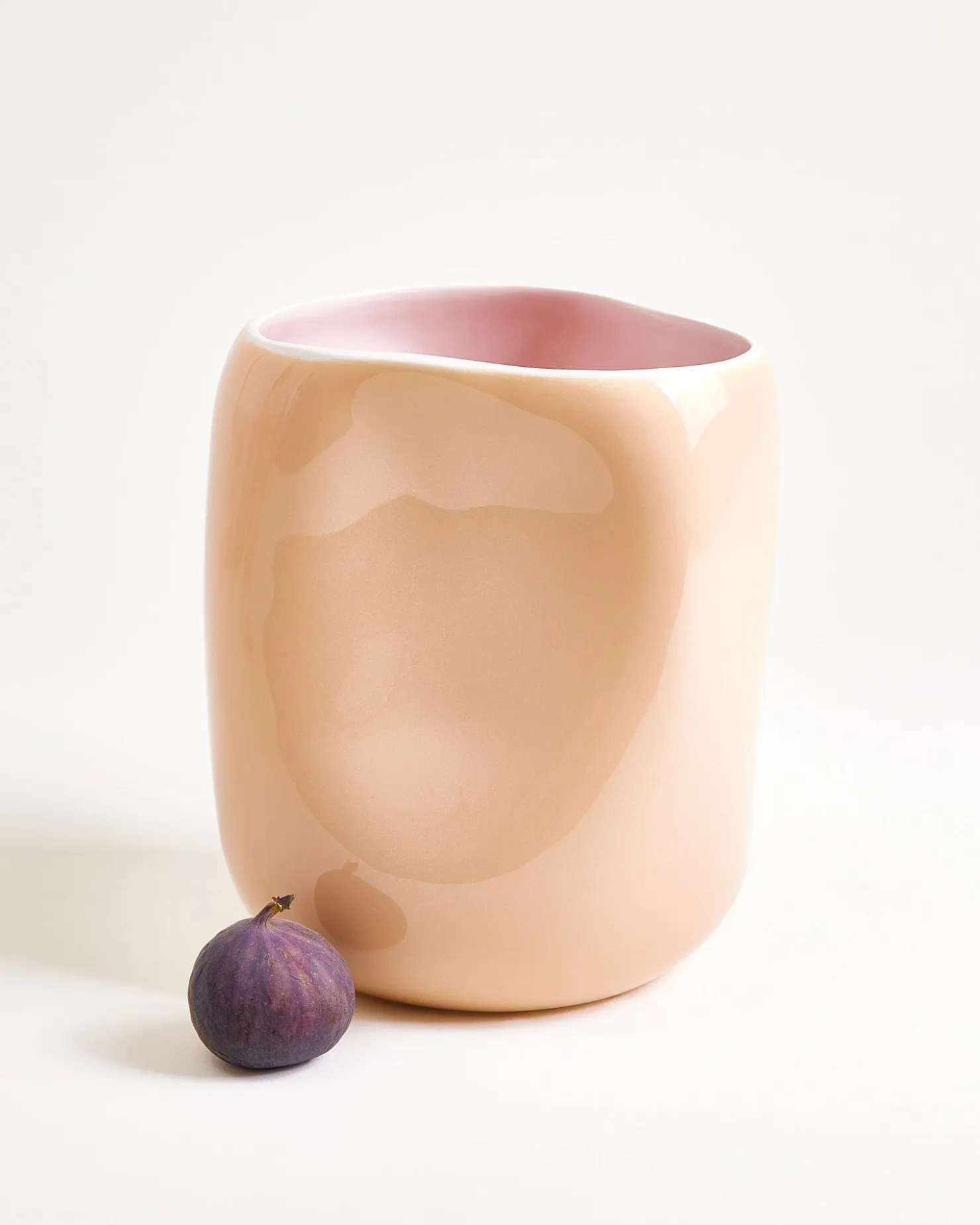 Motel a Miio João Vase L cappuccino rosé New