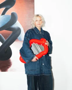 Motel a Miio MaM x Ju Schnee Spiegel rot Outlet