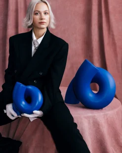Motel a Miio MaM x Ju Schnee Vase L blau Clearance