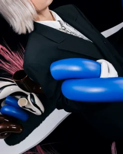 Motel a Miio MaM x Ju Schnee Vase L blau Clearance