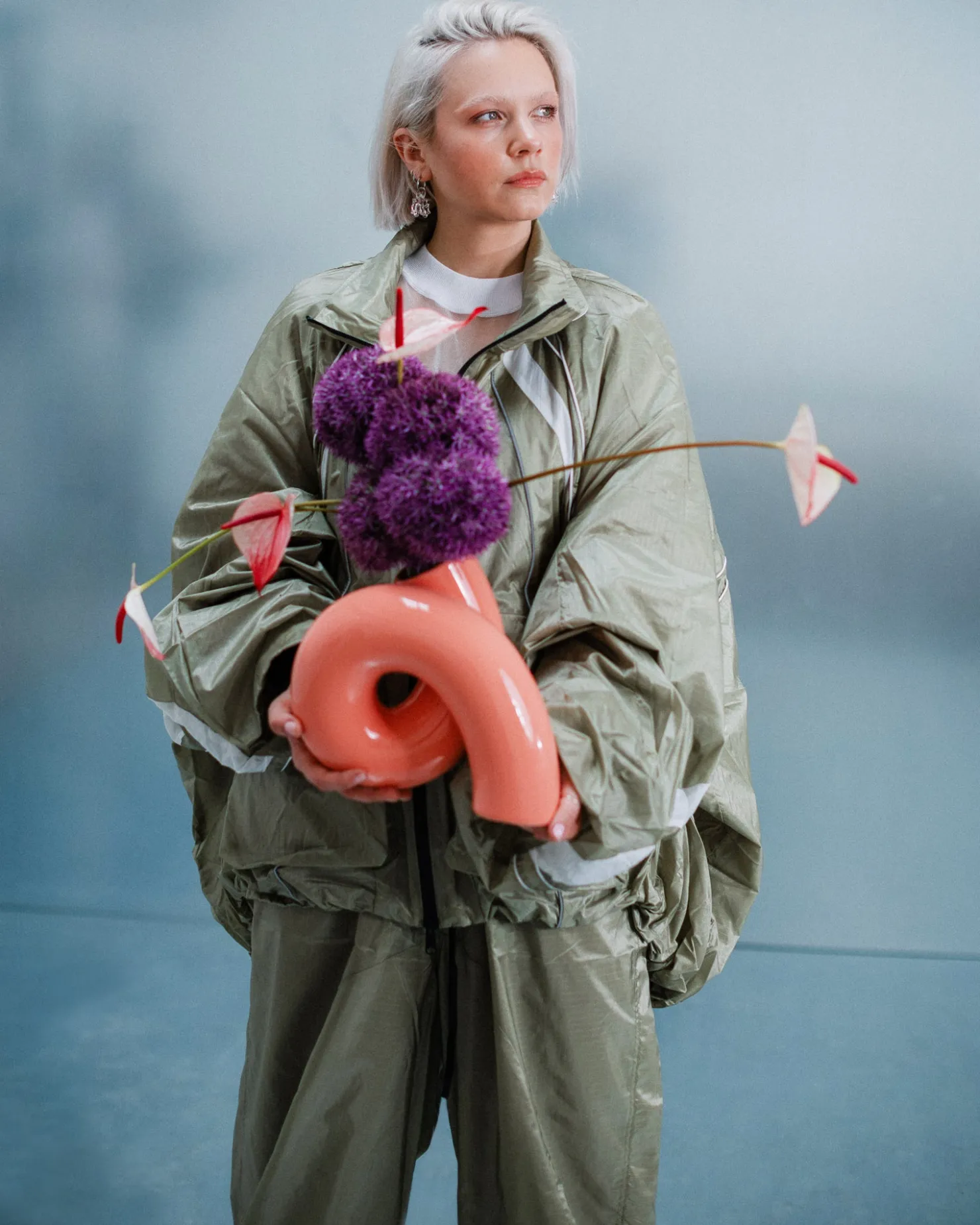 Motel a Miio MaM x Ju Schnee Vase L rosa Clearance