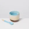 Motel a Miio MaM x Mälzer&Fu Becher klein & Löffel hellblau braun Discount