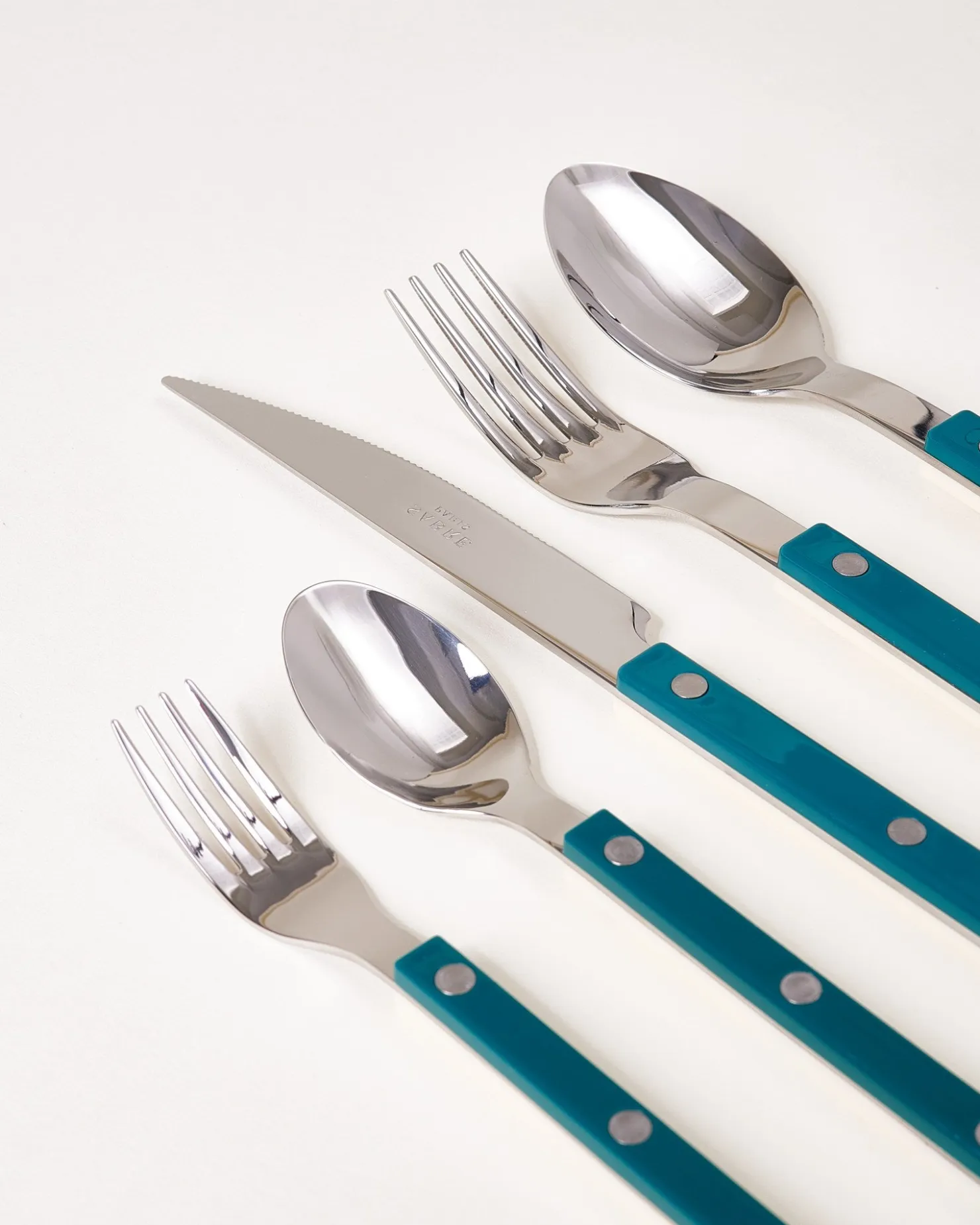 Motel a Miio MaM x Sabre Paris Besteck 5er-Set dunkelgrün off-white Online