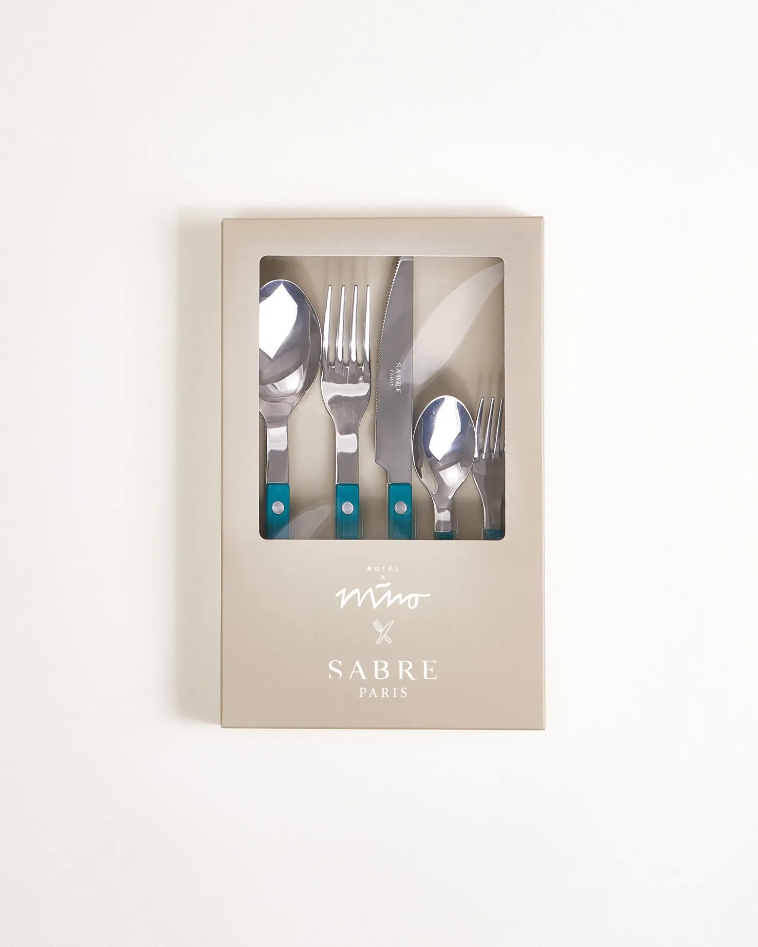 Motel a Miio MaM x Sabre Paris Besteck 5er-Set dunkelgrün off-white Online