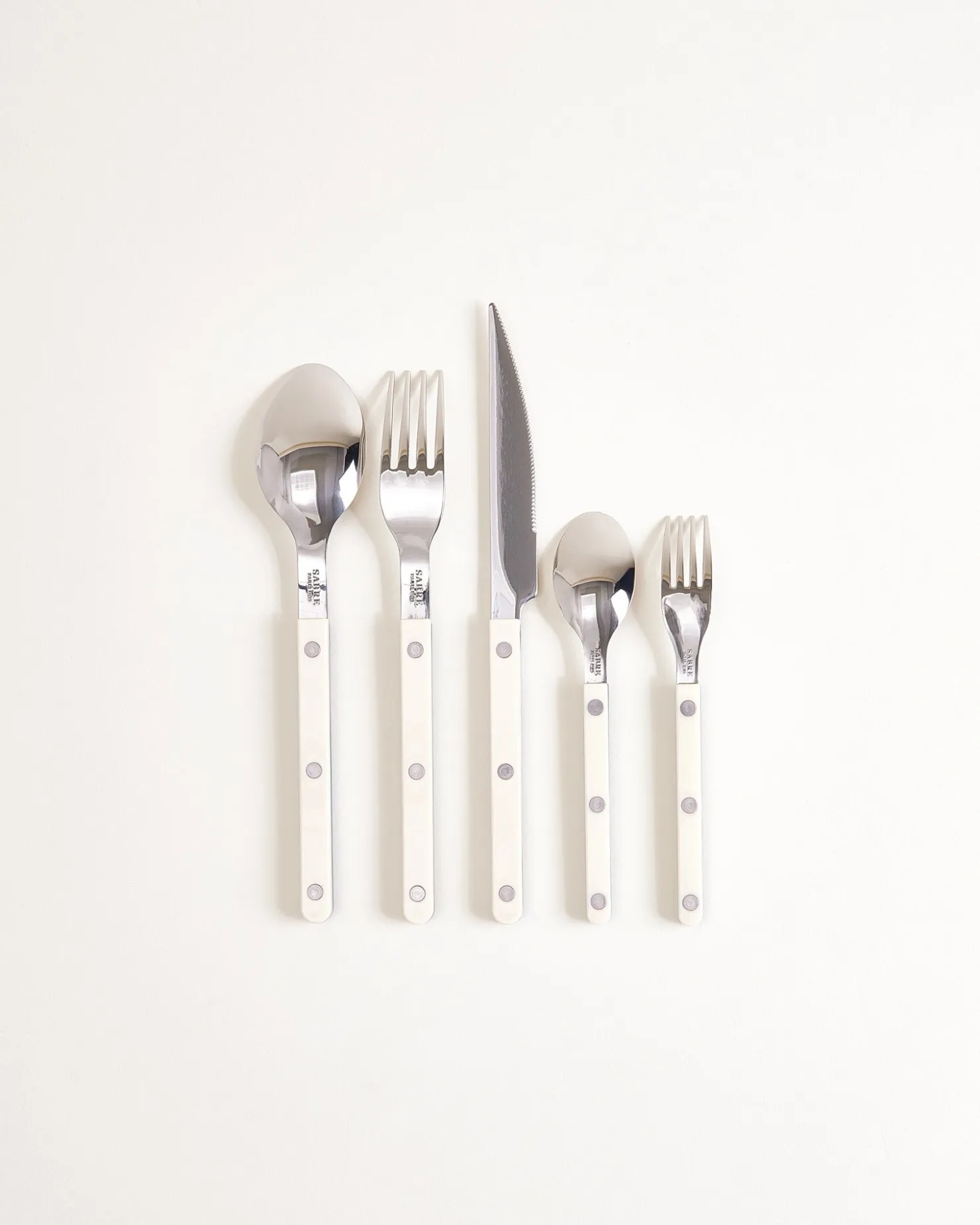Motel a Miio MaM x Sabre Paris Besteck 5er-Set dunkelgrün off-white Online