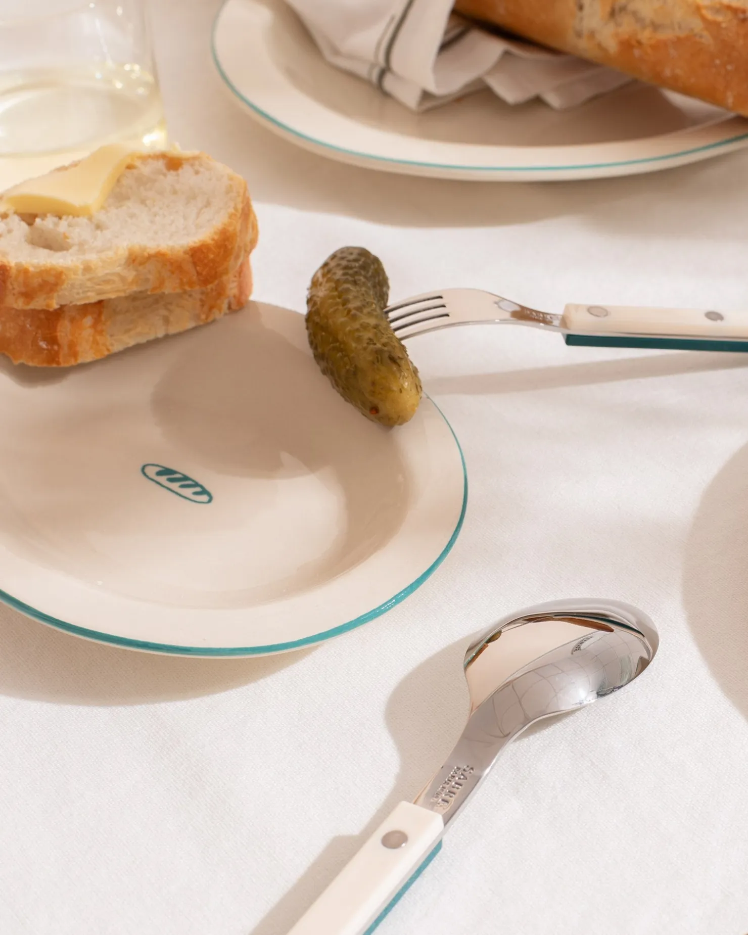 Motel a Miio MaM x Sabre Paris Besteck 5er-Set dunkelgrün off-white Online