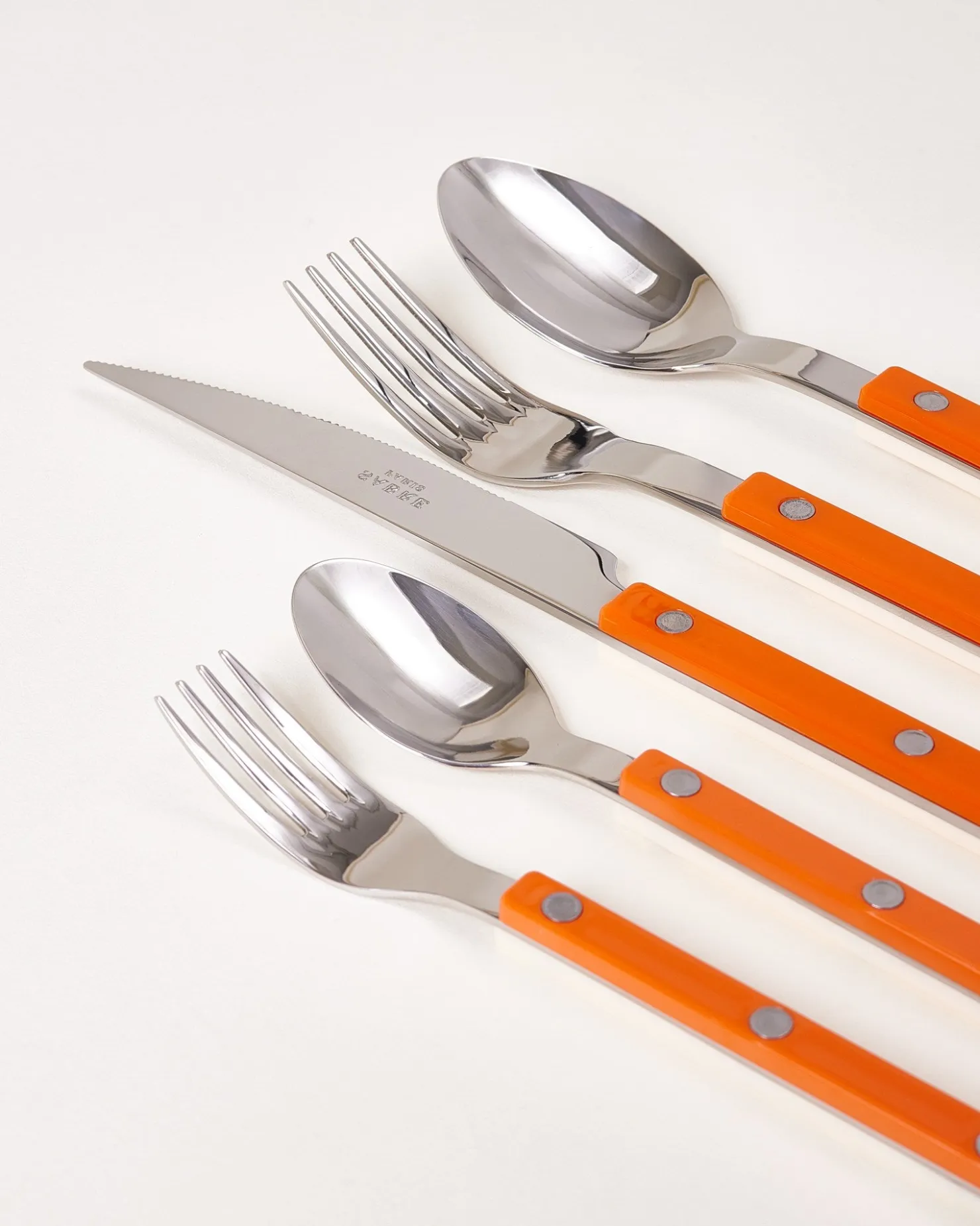 Motel a Miio MaM x Sabre Paris Besteck 5er-Set orange off-white
