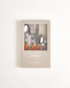 Motel a Miio MaM x Sabre Paris Besteck 5er-Set orange off-white