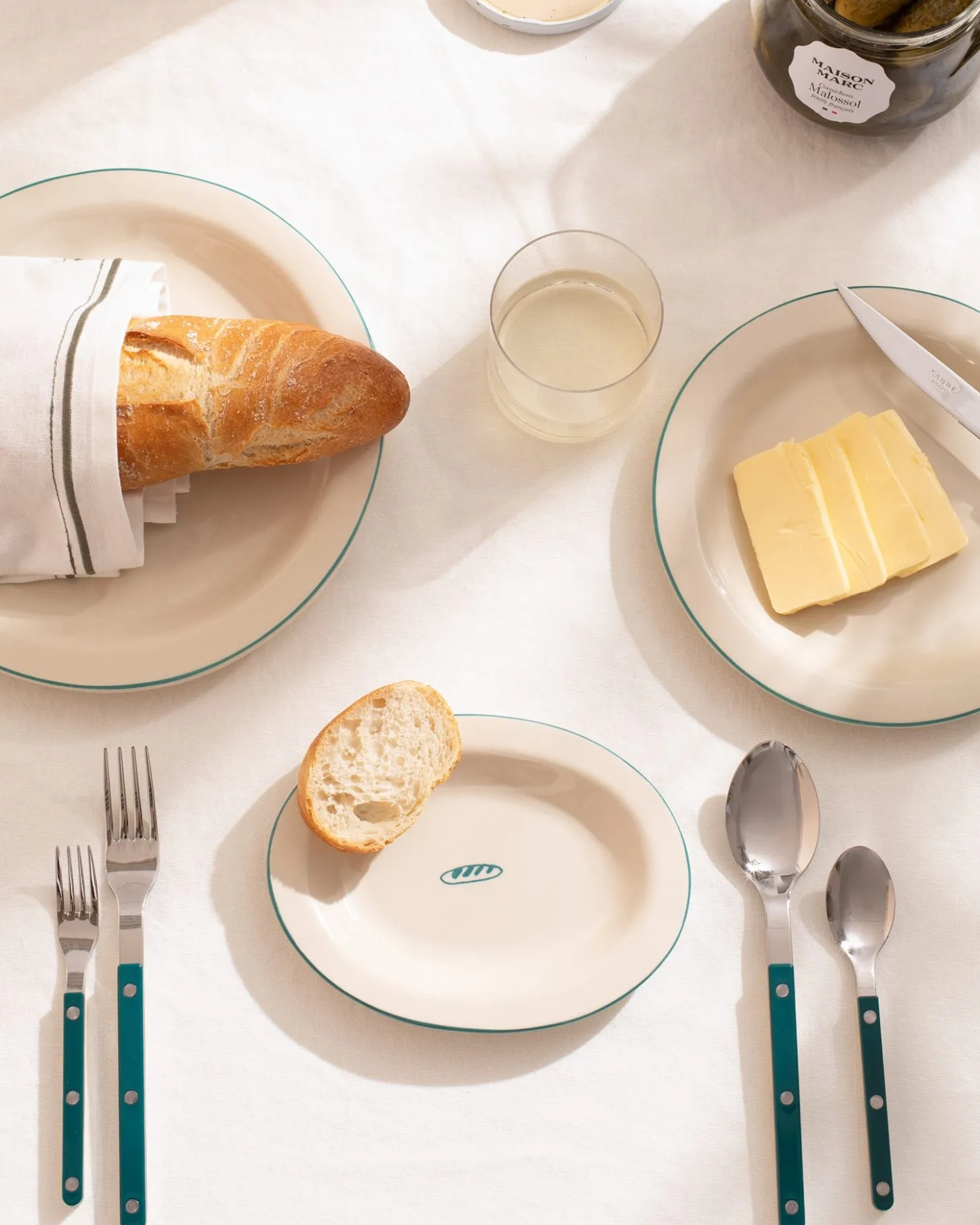 Motel a Miio MaM x Sabre Paris Teller-Set 5-teilig dunkelgrün Best