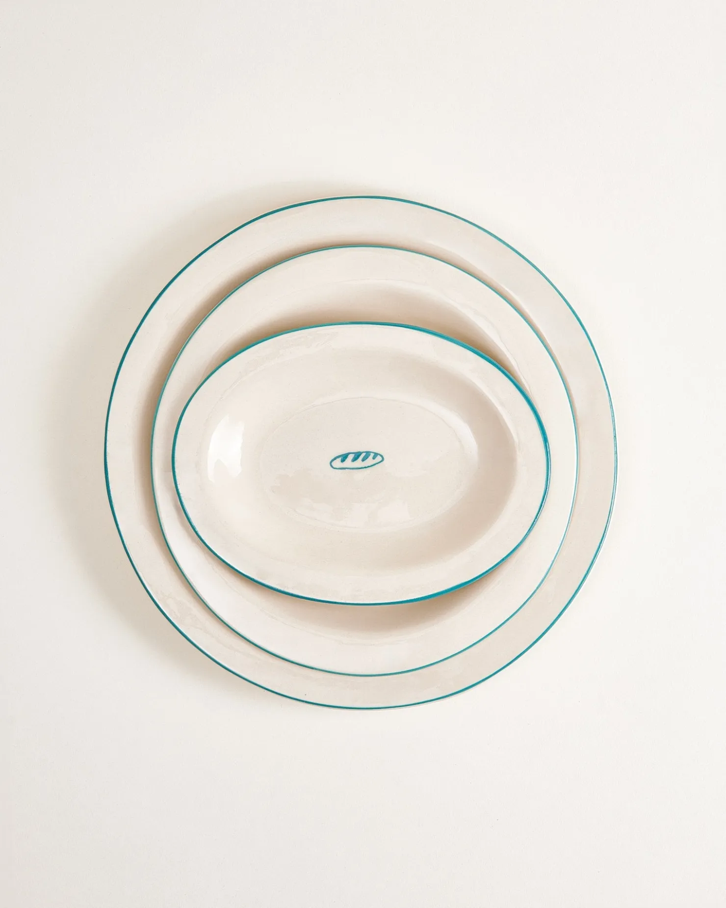 Motel a Miio MaM x Sabre Paris Teller-Set 5-teilig dunkelgrün Best