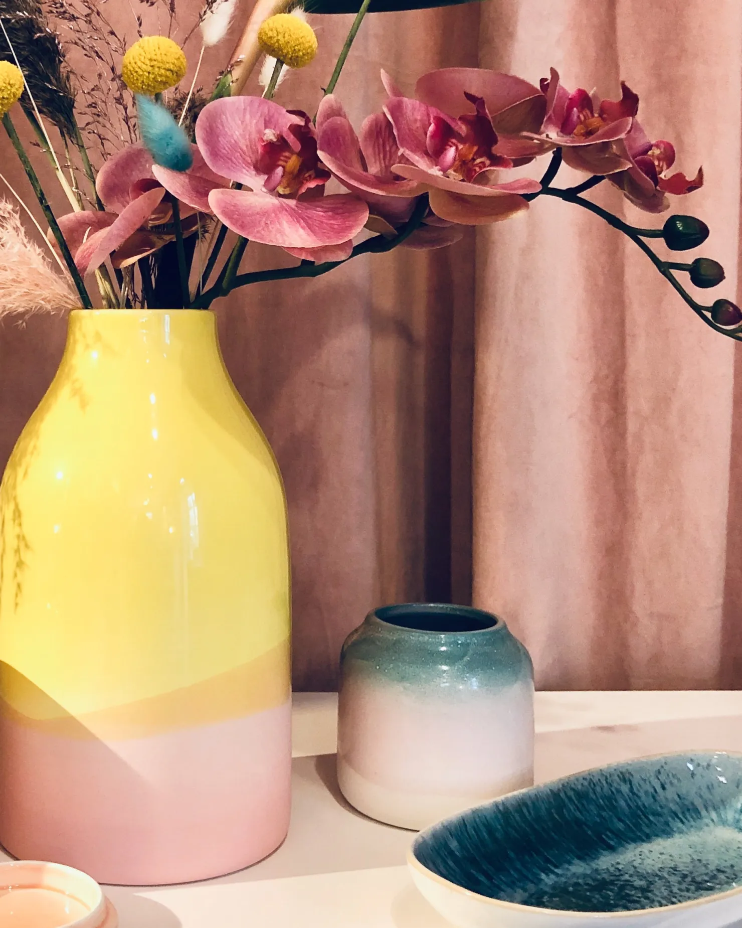 Motel a Miio Marisa Vase M gelb rosé Discount