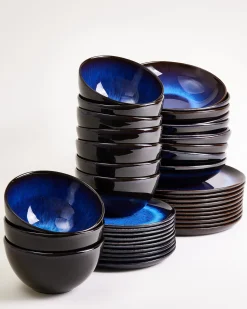 Motel a Miio Melides Geschirr-Set 40-teilig deepseablue Hot