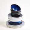 Motel a Miio Melides Geschirr-Set deepseablue stoneblue 16-teilig Hot
