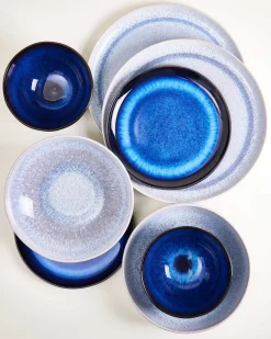 Motel a Miio Melides Geschirr-Set deepseablue stoneblue 16-teilig Hot