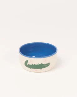 Motel a Miio Miio Miini Müslischale Croco weiß blau New