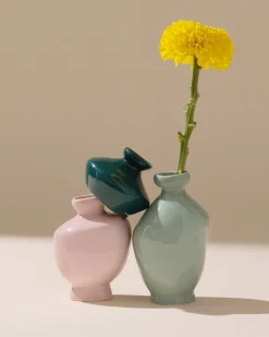 Motel a Miio Mino Vase 3er-Set dunkelgrün lila salbei Best