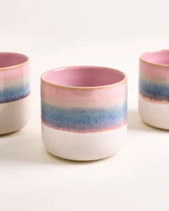 Motel a Miio Nódoa Becher groß 4er-Set dipped rosa blau New