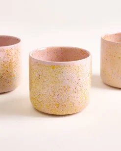 Motel a Miio Nódoa Becher groß 4er-Set gesprenkelt rosa Sale