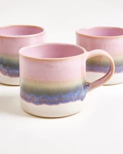 Motel a Miio Nódoa Tasse groß 6er-Set dipped rosa grün Clearance