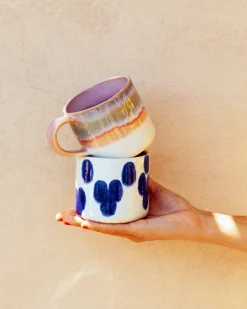Motel a Miio Nódoa Tasse groß gepunktet blau New