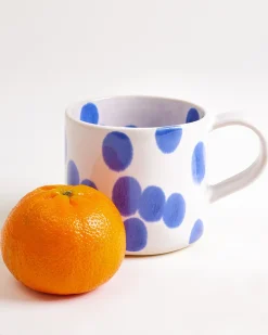 Motel a Miio Nódoa Tasse groß 6er-Set gepunktet blau New