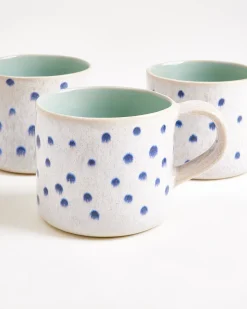 Motel a Miio Nódoa Tasse groß 4er-Set gepunktet mint blau Discount