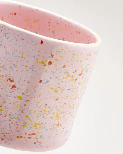 Motel a Miio Nódoa Tasse groß gesprenkelt rosa