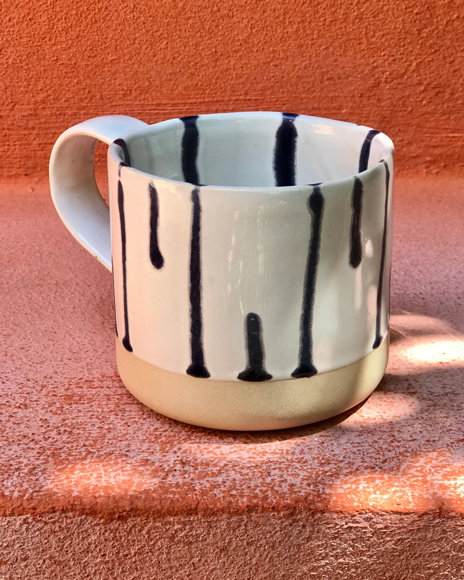 Motel a Miio Nódoa Tasse groß gestreift weiß blau Hot