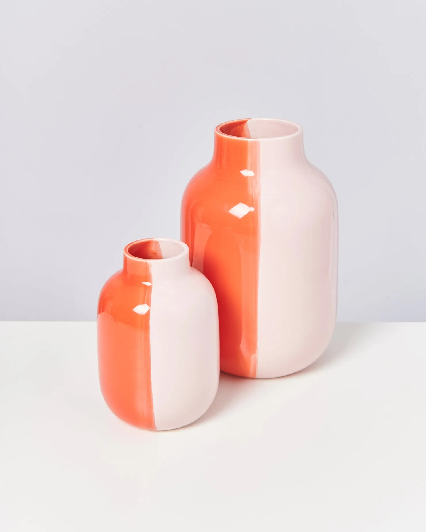 Motel a Miio Nuno Vase L half coral rosé New