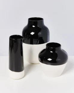 Motel a Miio Nuno Vase L schwarz weiß