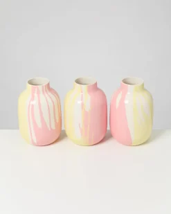 Motel a Miio Nuno Vase M drip gelb rosa New