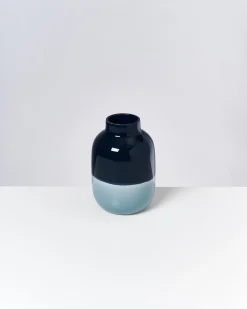 Motel a Miio Nuno Vase M dunkelblau graublau New