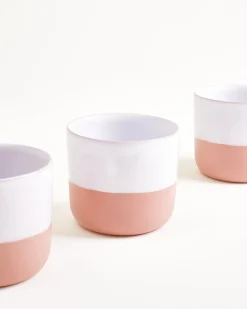 Motel a Miio Seda Becher klein 4er-Set rosé weiß New