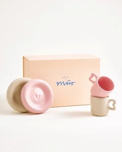 Motel a Miio Seia Geschenk-Set Espresso rosa sand 5-teilig Outlet