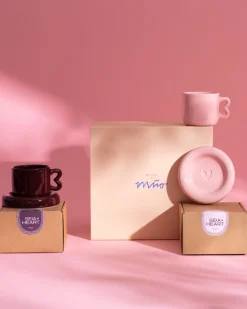 Motel a Miio Seia Geschenk-Set Herz 3-teilig rosa burgund