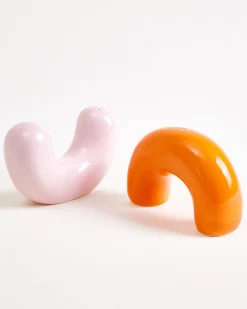 Motel a Miio Seia Salz- & Pfefferstreuer orange rosa New