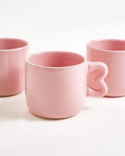 Motel a Miio Seia Tasse & Untertasse Herz orange rosa Sale