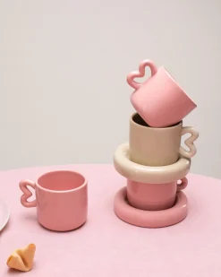 Motel a Miio Seia Tasse & Untertasse Herz rosa Best