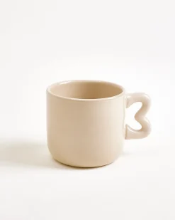 Motel a Miio Seia Tasse & Untertasse Herz sand Best
