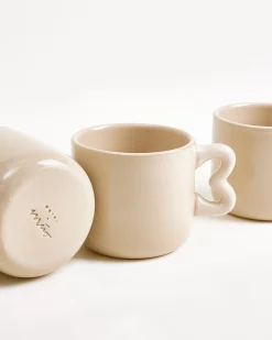 Motel a Miio Seia Tasse & Untertasse Herz sand Best