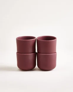 Motel a Miio Sereno Becher klein 4er-Set bordeaux Discount