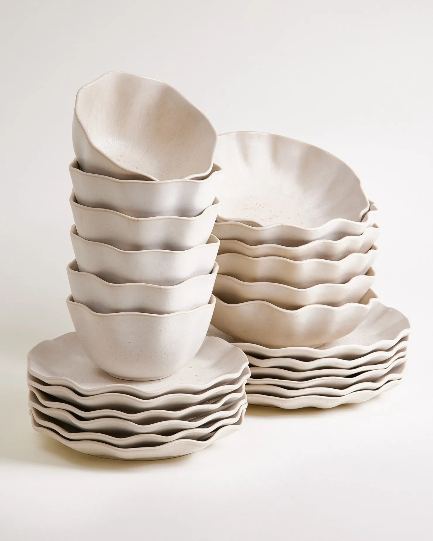 Motel a Miio Sintra Geschirr-Set shell 24-teilig sand Hot