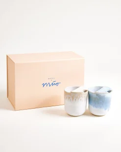 Motel a Miio To-Go Becher klein Geschenk-Set 3-teilig hellblau sand Discount