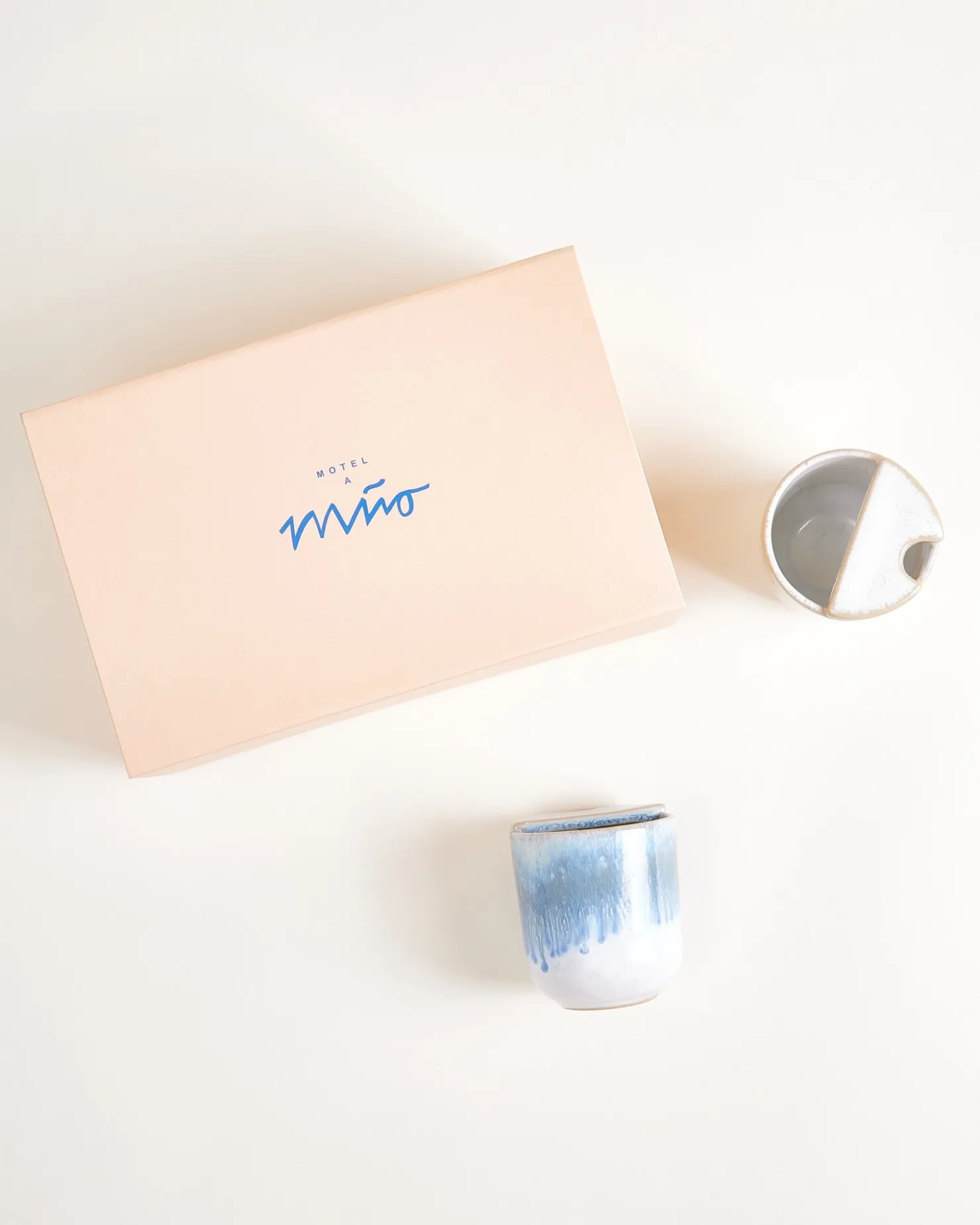Motel a Miio To-Go Becher klein Geschenk-Set 3-teilig hellblau sand Discount