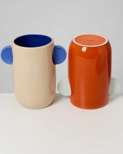 Motel a Miio Tomar Vase M orange hellblau New