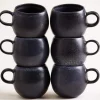 Motel a Miio Turmalina Tasse groß schwarz 6er-Set New