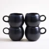 Motel a Miio Turmalina Tasse klein schwarz 4er-Set New