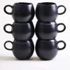 Motel a Miio Turmalina Tasse klein schwarz 6er-Set Clearance